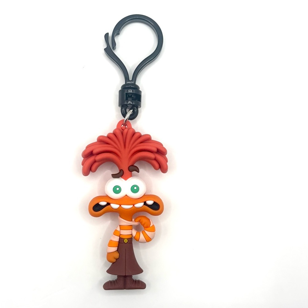 Inside Out Anxiety Character Keychain Bag Clip Disney Pixar New